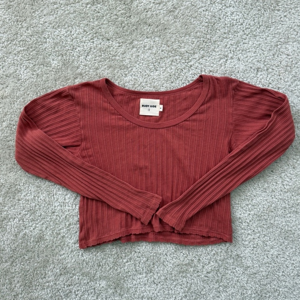 Rudy Jude Sissy Pointelle Crop Top, size M
